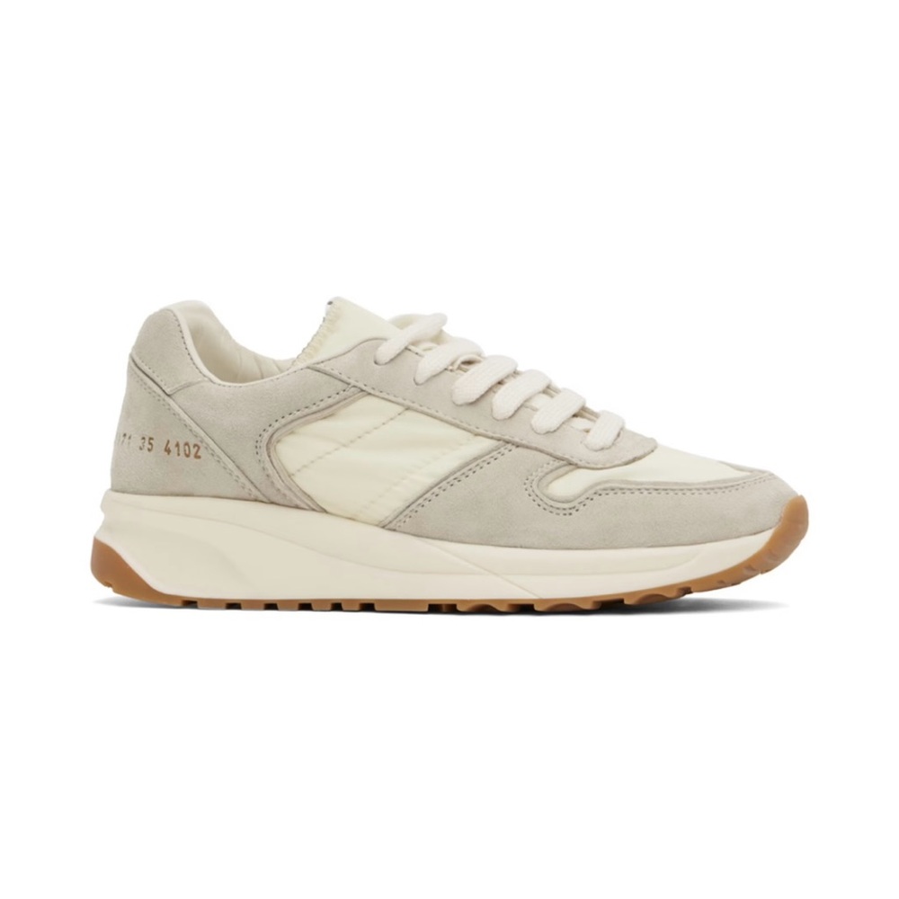 Woman By Common Projects Off White Track Premium Sneakers 40 NEW
